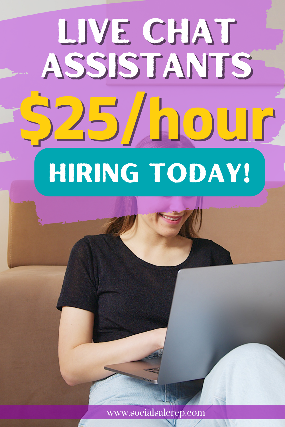 live chat assistant get paid 25/hour jobs hiring today